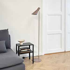 Dyberg Larsen Lampa stojąca DL12, kremowy / amber, salon / jadalnia, metal, skandynawski