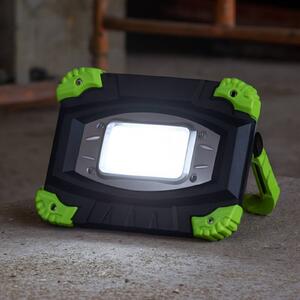 FH Lighting Reflektor zewnętrzny LED z akumulatorem 850947, czarny/zielony, długość 17 cm możliwość ściemniania, czarny, tworzywo sztuczne, nowoczesny