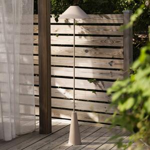 Globen Lighting Akumulatorowa lampa stojąca zewnętrzna Cannes, beżowa, IP54 możliwość ściemniania, kremowy / amber, salon / jadalnia, metal, skandynawski