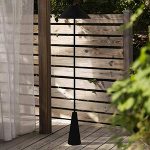 Globen Lighting Akumulatorowa lampa stojąca zewnętrzna Cannes, czarna, IP54 możliwość ściemniania, czarny, salon / jadalnia, metal, skandynawski