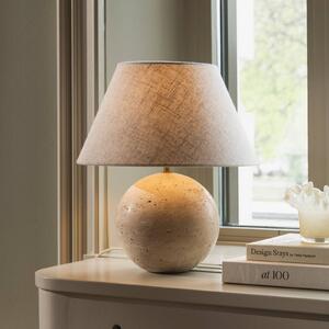 Globen Lighting Lampa stołowa Castello, kremowy / amber, salon / jadalnia, tkanina / materiał / jedwab, design