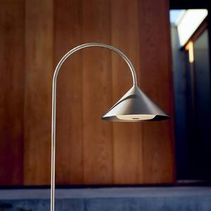 FRANDSEN lampa z grotem ziemnym LED, stal nierdzewna, 82 cm, IP44 Grasp, możliwość ściemniania, aluminiowy / szary / cynkowy, stal szlachetna, design