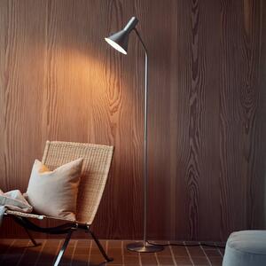 FRANDSEN Lampa stojąca Lyss, aluminiowy / szary / cynkowy, salon / jadalnia, aluminium, design