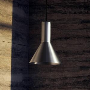 FRANDSEN Lampa wisząca Lyss, możliwość ściemniania, aluminiowy / szary / cynkowy, salon / jadalnia, aluminium, design