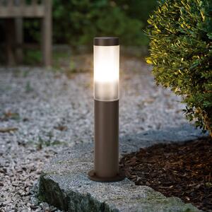 EGLO Lampa cokołowa Helsinki, kolor rdzawobrązowy, wysokość 45 cm, stal nierdzewna, Helsinki, brązowy / rdzawy, stal szlachetna, nowoczesny