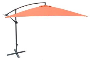 Metalowy parasol 270 cm - terracota
