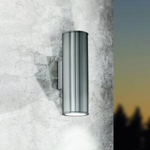 EGLO Kinkiet zewnętrzny Riga, aluminiowy / szary / cynkowy, stal szlachetna, nowoczesny