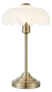 Markslöjd Lampa stołowa Kurage, brązowy / mosiężny, salon / jadalnia, szkło