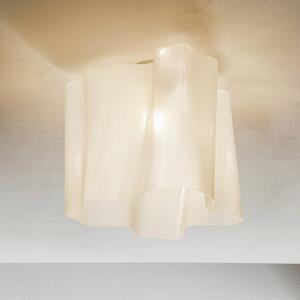 Artemide Lampa sufitowa designerska Logico, możliwość ściemniania, biały / opal, salon / jadalnia, szkło, design