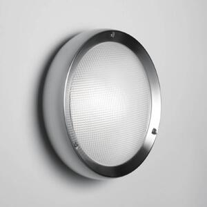Artemide Kinkiet zewnętrzny Niki, możliwość ściemniania, aluminiowy / szary / cynkowy, stal szlachetna, nowoczesny