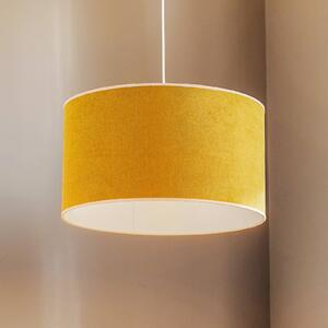 Lampa wisząca Pastell Roller Duolla, możliwość ściemniania, żółty / pomarańczowy, salon / jadalnia, tkanina / materiał / jedwab, młodzieżowy