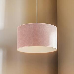 Lampa wisząca Pastell Roller Duolla, możliwość ściemniania, fioletowy / różowy / bladoróżowy, salon / jadalnia, tkanina / materiał / jedwab, młodzieżowy