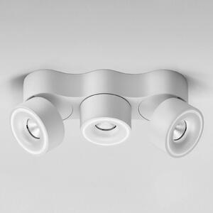 Egger Licht Reflektor LED Clippo Trio DLS, 3-punktowy, biały, ściemniany Trio, możliwość ściemniania, biały / opal, biuro, aluminium, nowoczesny