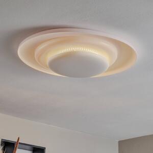 Foscarini Lampa sufitowa designerska Bahia, możliwość ściemniania, biały / opal, salon / jadalnia, tworzywo sztuczne, design