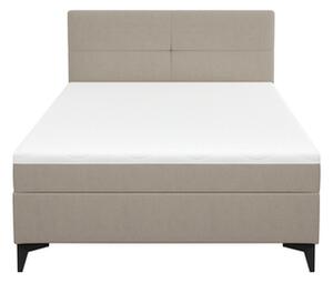 Łóżko kontynentalne beżowe MARY 90x200 cm