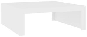 Stolik kawowy, biały, 100x100x35 cm, płyta wiórowa