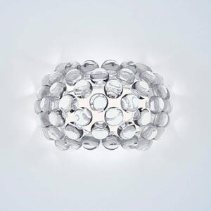 Foscarini Kinkiet designerski Caboche Plus piccola R7s, możliwość ściemniania, przezroczysty / transparentny, salon / jadalnia, tworzywo sztuczne, design