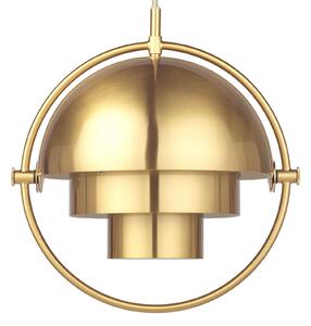 GUBI Lampa wisząca designerska Multi-Lite, możliwość ściemniania, mosiężny / złoty, salon / jadalnia, metal, design