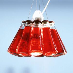 Ingo Maurer Lampa wisząca designerska Campari Light, możliwość ściemniania, czerwony, salon / jadalnia, szkło, design