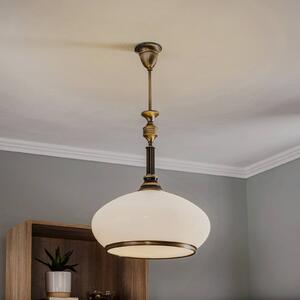 Lampa wisząca Petro Jupiter, możliwość ściemniania, brązowy / mosiężny, salon / jadalnia, metal, antyczny
