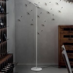 Linea Light Lampa stojąca LED Joshua, możliwość ściemniania, biały / opal, salon / jadalnia, metal, nowoczesny