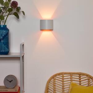 Lucide Kinkiet LED Xio, możliwość ściemniania, biały / opal, salon / jadalnia, aluminium, nowoczesny