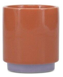 Pomarańczowa/fioletowa kamionkowa filiżanka 130 ml Duo – ONA