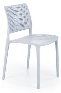 Jasnoniebieskie ażurowe krzesło ogrodowe - Imros