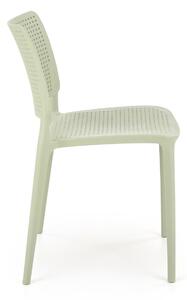 Miętowe minimalistyczne krzesło ogrodowe - Imros
