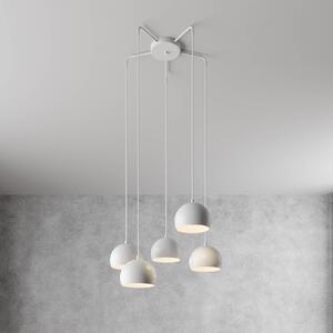 Lampa wisząca Sool Luminex, możliwość ściemniania, biały / opal, salon / jadalnia, metal