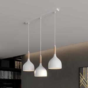Lampa wisząca Noak Luminex, możliwość ściemniania, biały / opal, salon / jadalnia, metal, nowoczesny