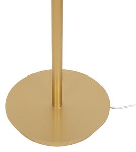 Nowoczesna lampka stołowa LED metalowa 45 cm fantazyjny kształt złota Akan Beliani