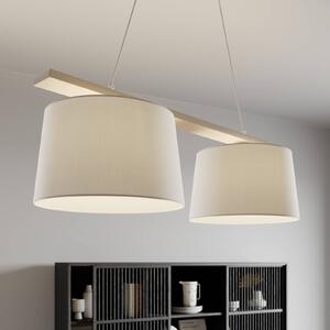 Lampa wisząca Sweden Lamkur, możliwość ściemniania, salon / jadalnia, drewno