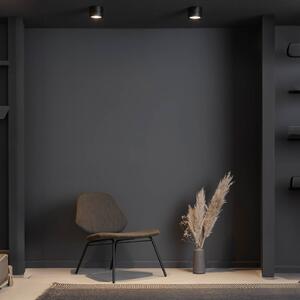 LOOM DESIGN Reflektor sufitowy LED Ray Ø9,3cm 13W czarny Ray, możliwość ściemniania, czarny, salon / jadalnia, aluminium, nowoczesny