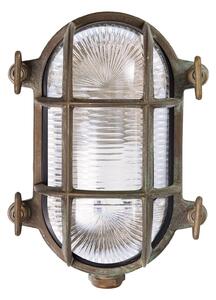 Moretti Luce Kinkiet zewnętrzny Tortuga, możliwość ściemniania, brązowy / mosiężny, mosiądz, morski