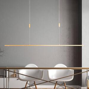 Lampa wisząca Tolu Quitani, możliwość ściemniania, mosiężny / złoty, salon / jadalnia, aluminium, nowoczesny