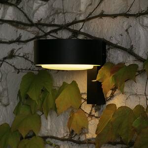 MARSET Kinkiet zewnętrzny LED Plaff-on! A, możliwość ściemniania, czarny, aluminium, design