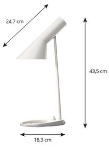 Louis Poulsen Lampa stołowa AJ Mini, biały / opal, salon / jadalnia, metal, design