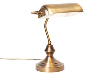 Klasyczna lampa stołowa/lampa notarialna z brązu - Banker Oswietlenie wewnetrzne