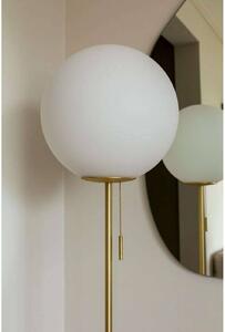 Globen Lighting Lampa stojąca Torrano, kremowy / amber, salon / jadalnia, kamień, design