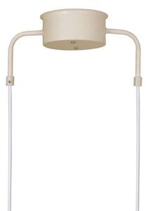 Globen Lighting Lampa wisząca CURVE 5, możliwość ściemniania, kremowy / amber, salon / jadalnia, metal, vintage