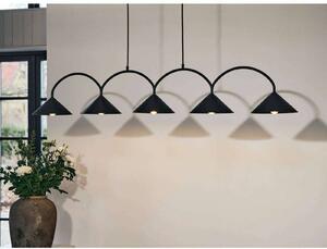 Globen Lighting Lampa wisząca CURVE 5, możliwość ściemniania, czarny, salon / jadalnia, metal, vintage