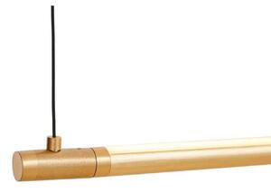 LOOM DESIGN Lampa wisząca Straw 200, możliwość ściemniania, mosiężny / złoty, salon / jadalnia, aluminium, nowoczesny