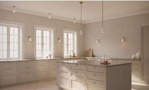 Nuura Aps Reflektor wpuszczany Anoli Spot Recessed, Ø 10 cm, biały/złoty Spot, możliwość ściemniania, mosiężny / złoty, salon / jadalnia, metal, skandynawski
