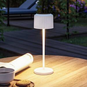 Paulmann lampa stołowa LED Else, biała, IP44, ściemniany możliwość ściemniania, biały / opal, salon / jadalnia, aluminium, nowoczesny