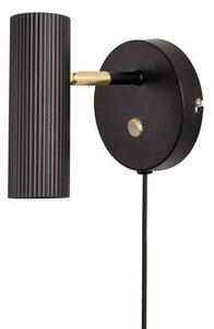Globen Lighting Kinkiet Hubble, czarny, salon / jadalnia, metal, design