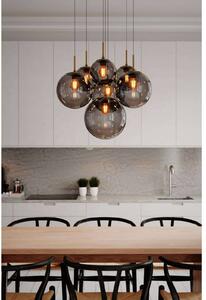 By Rydéns Lampa wisząca Laura, możliwość ściemniania, aluminiowy / szary / cynkowy, salon / jadalnia, szkło, nowoczesny
