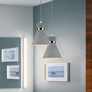 Paulmann Lampa wisząca Verve, możliwość ściemniania, aluminiowy / szary / cynkowy, łazienka, beton, nowoczesny