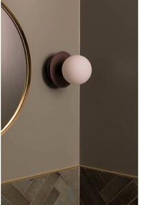 Globen Lighting lampa ścienna ART DECO, brązowy/biały Ø 16 cm IP44 możliwość ściemniania, brązowy / mosiężny, salon / jadalnia, metal, design