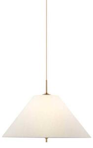 Globen Lighting Lampa wisząca IRIS, możliwość ściemniania, kremowy / amber, salon / jadalnia, tkanina / materiał / jedwab, vintage